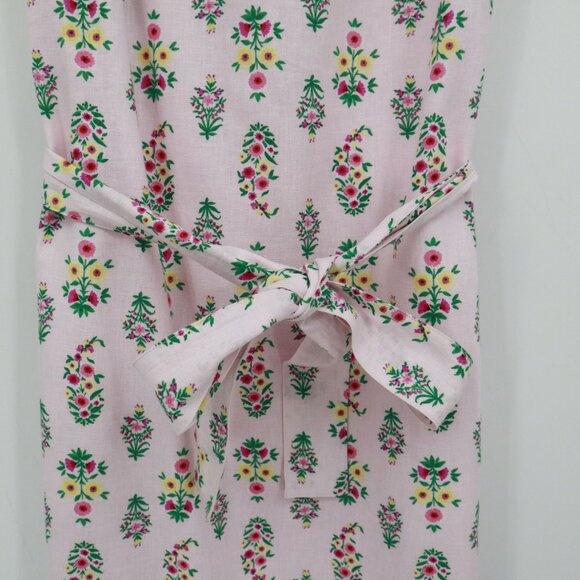 Ann Taylor Linen Sheath Dress Womens 4 Pink Twee Feminine Romantic Bloomcore - Picture 8 of 16